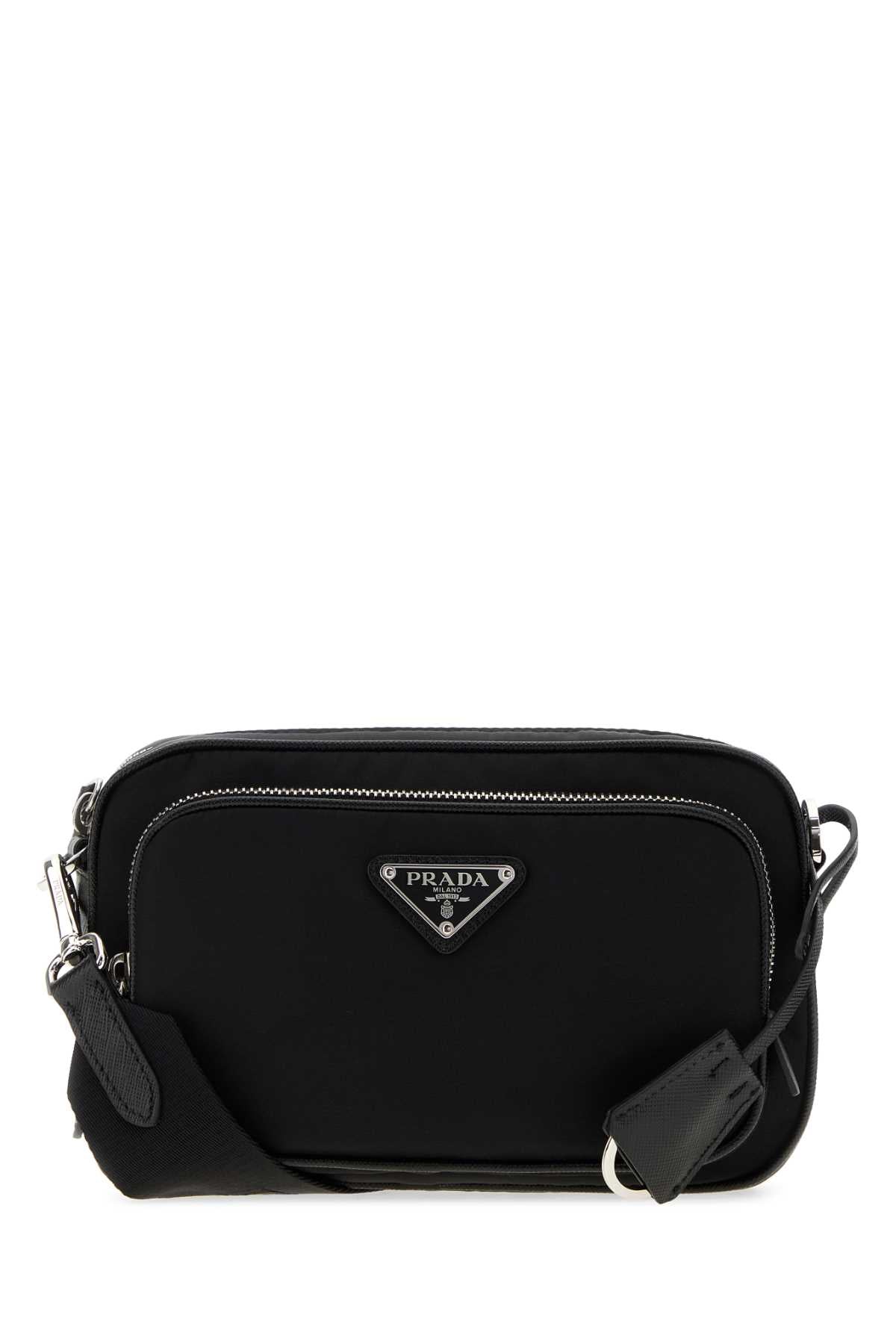 Prada Women Black Re-Nylon Crossbody Bag