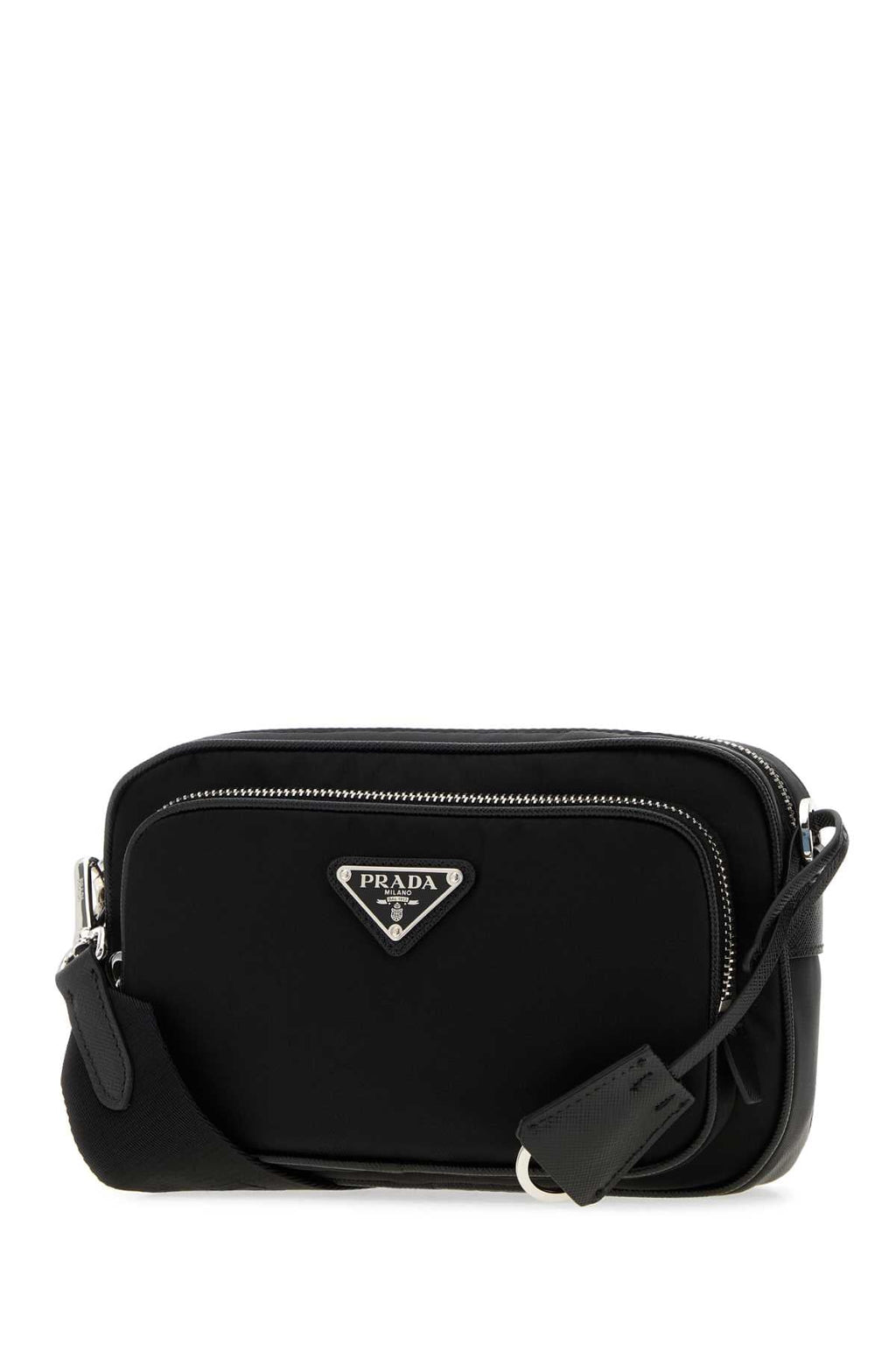 Prada Women Black Re-Nylon Crossbody Bag