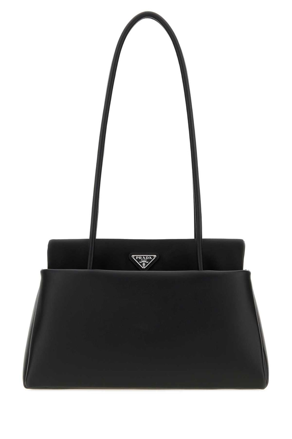 Prada Women Black Leather Medium Prada Passage Shoulder Bag