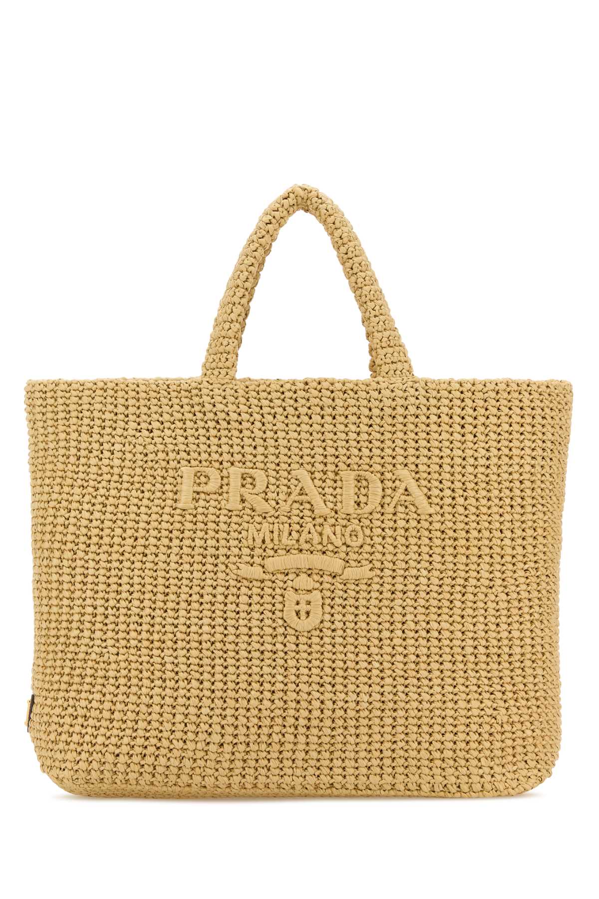 Prada Women Raffia Shopping Bag