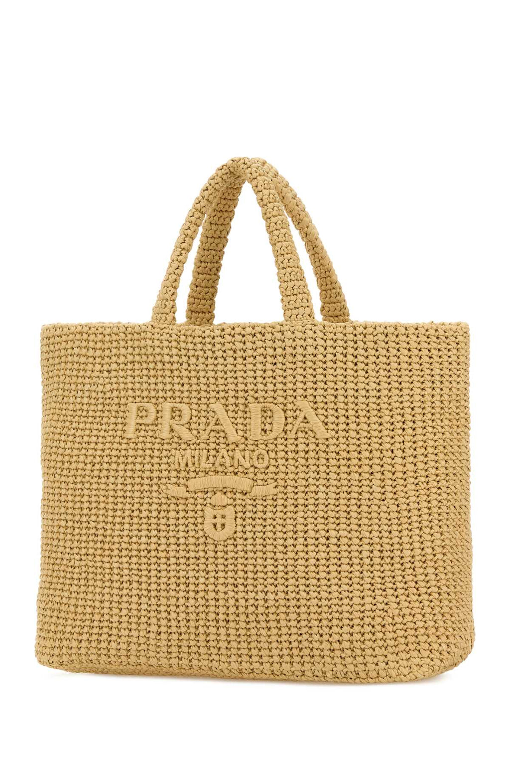 Prada Women Raffia Shopping Bag