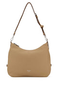 Prada Women Beige Leather Large Prada Fold Shopping Bag