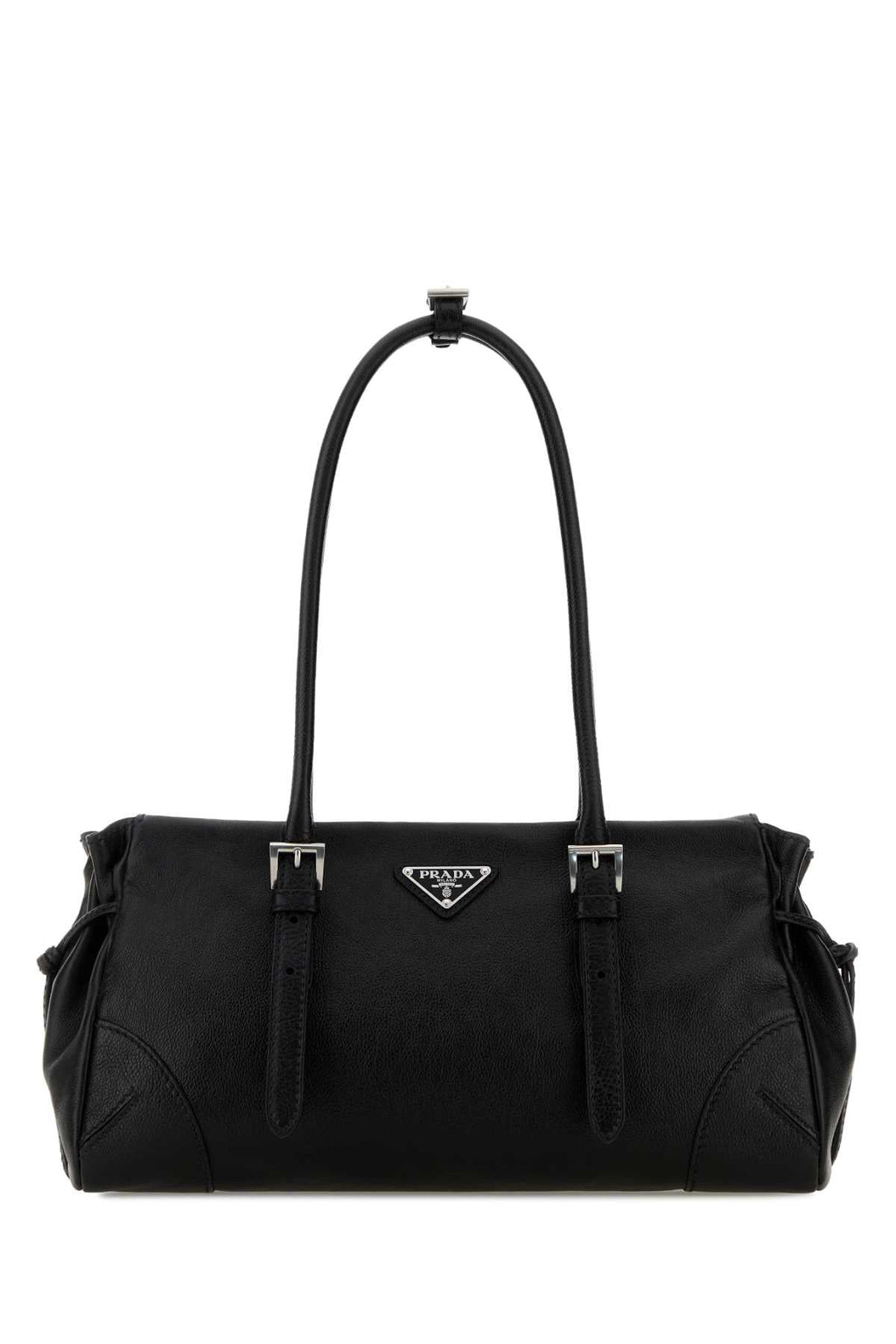 Prada Women Black Leather Medium Prada Bonnie Shoulder Bag