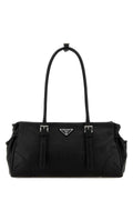 Prada Women Black Leather Medium Prada Bonnie Shoulder Bag