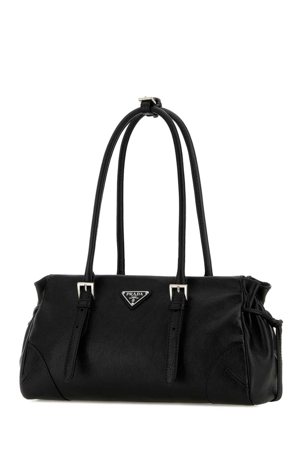 Prada Women Black Leather Medium Prada Bonnie Shoulder Bag