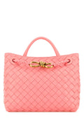 Bottega Veneta Women Pink Leather Small Andiamo Handbag