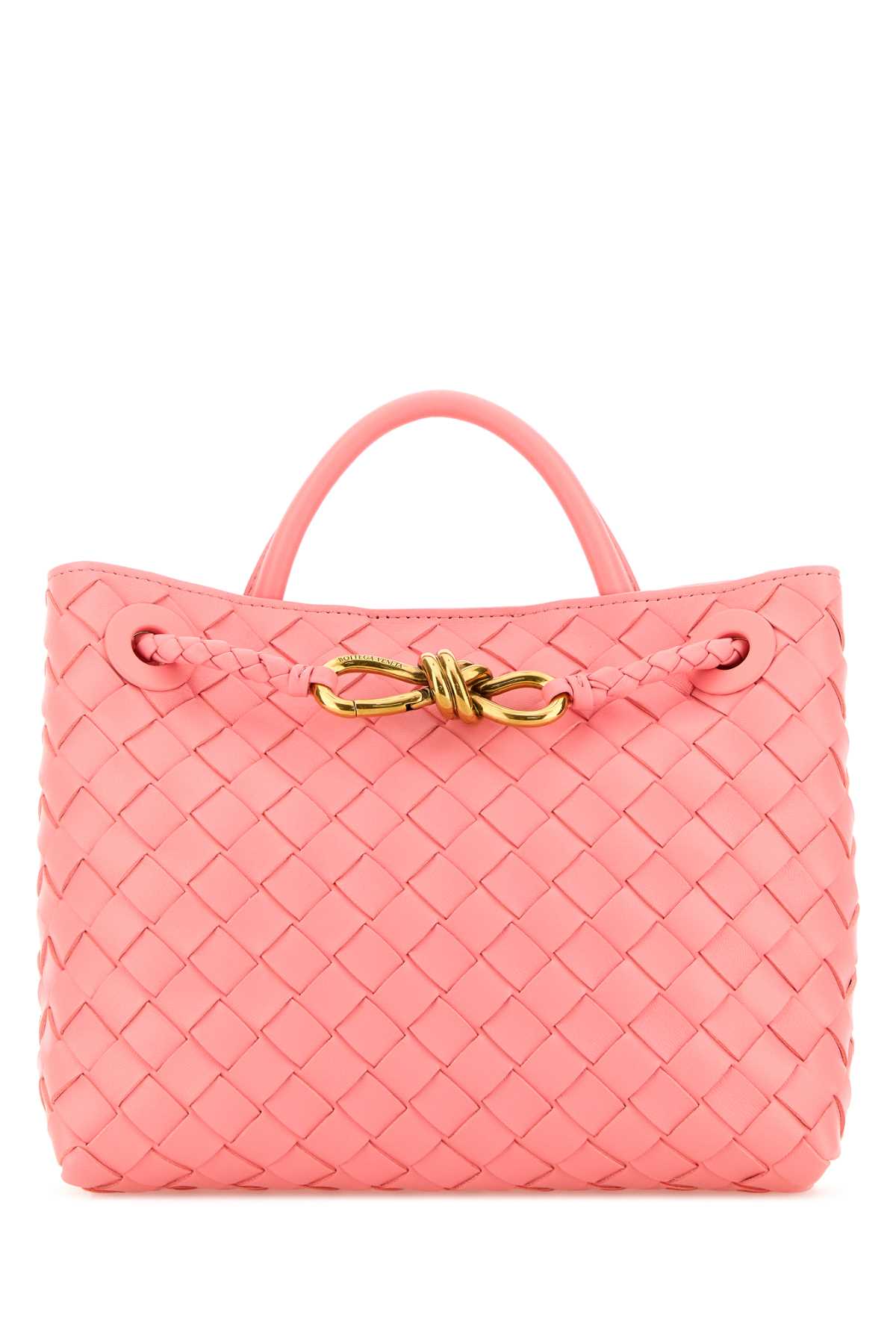Bottega Veneta Women Pink Leather Small Andiamo Handbag