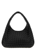 Bottega Veneta Women Black Leather Campana Shoulder Bag