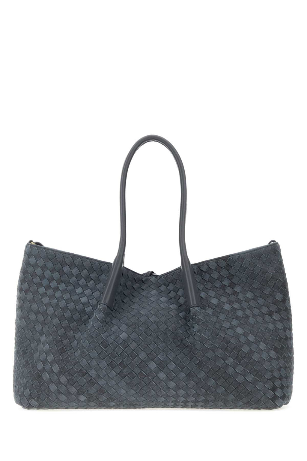 Bottega Veneta Women Air Force Blue Suede Large Pinacoteca Shopping Bag