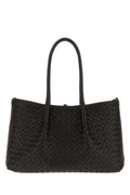 Bottega Veneta Women Dark Brown Leather Pinacoteca Reversible Shopping Bag