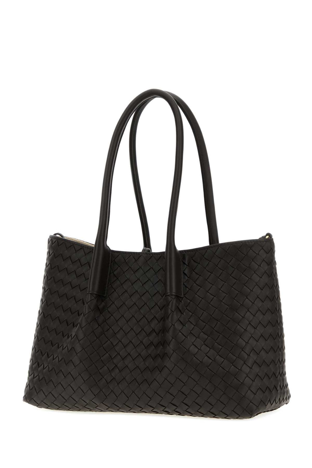 Bottega Veneta Women Dark Brown Leather Pinacoteca Reversible Shopping Bag