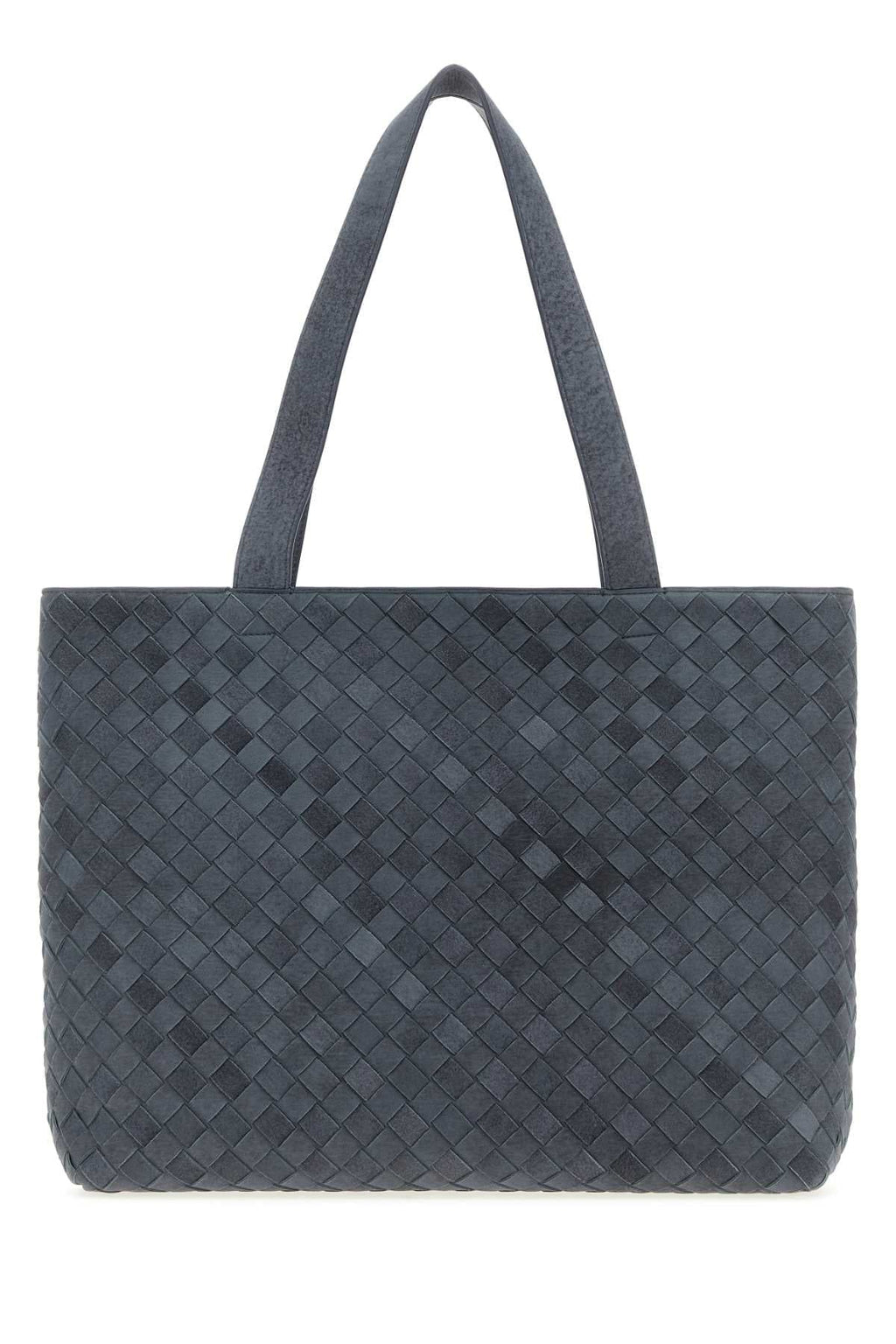 Bottega Veneta Men Air Force Blue Suede Intrecciato Shopping Bag