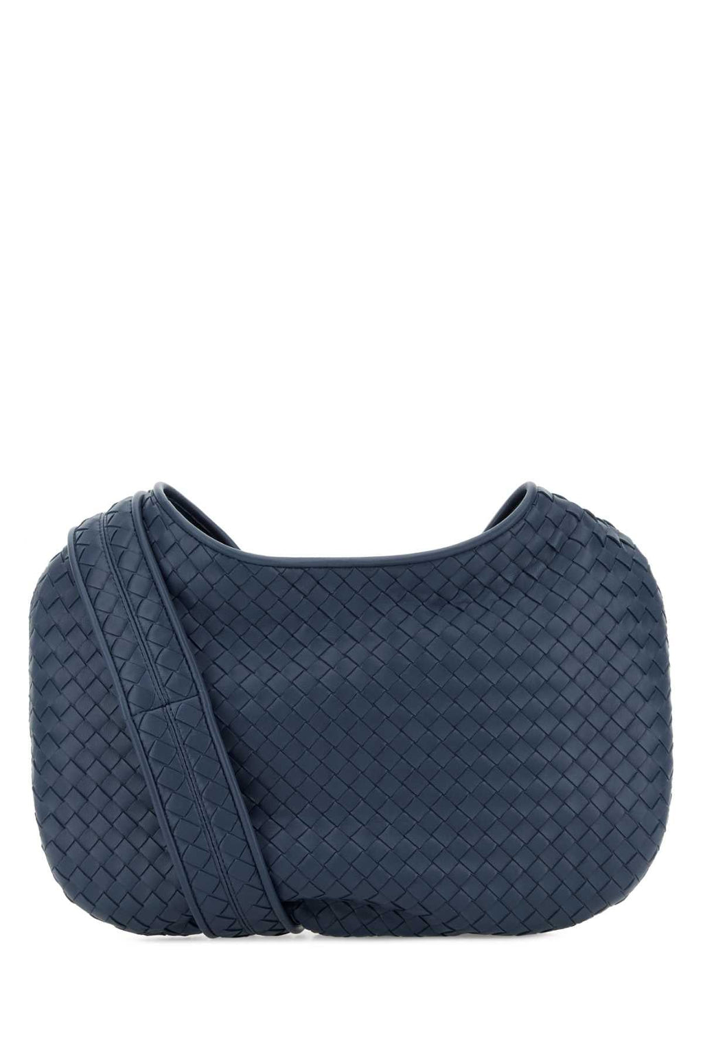 Bottega Veneta Men Air Force Blue Nappa Leather Veneto Crossbody Bag