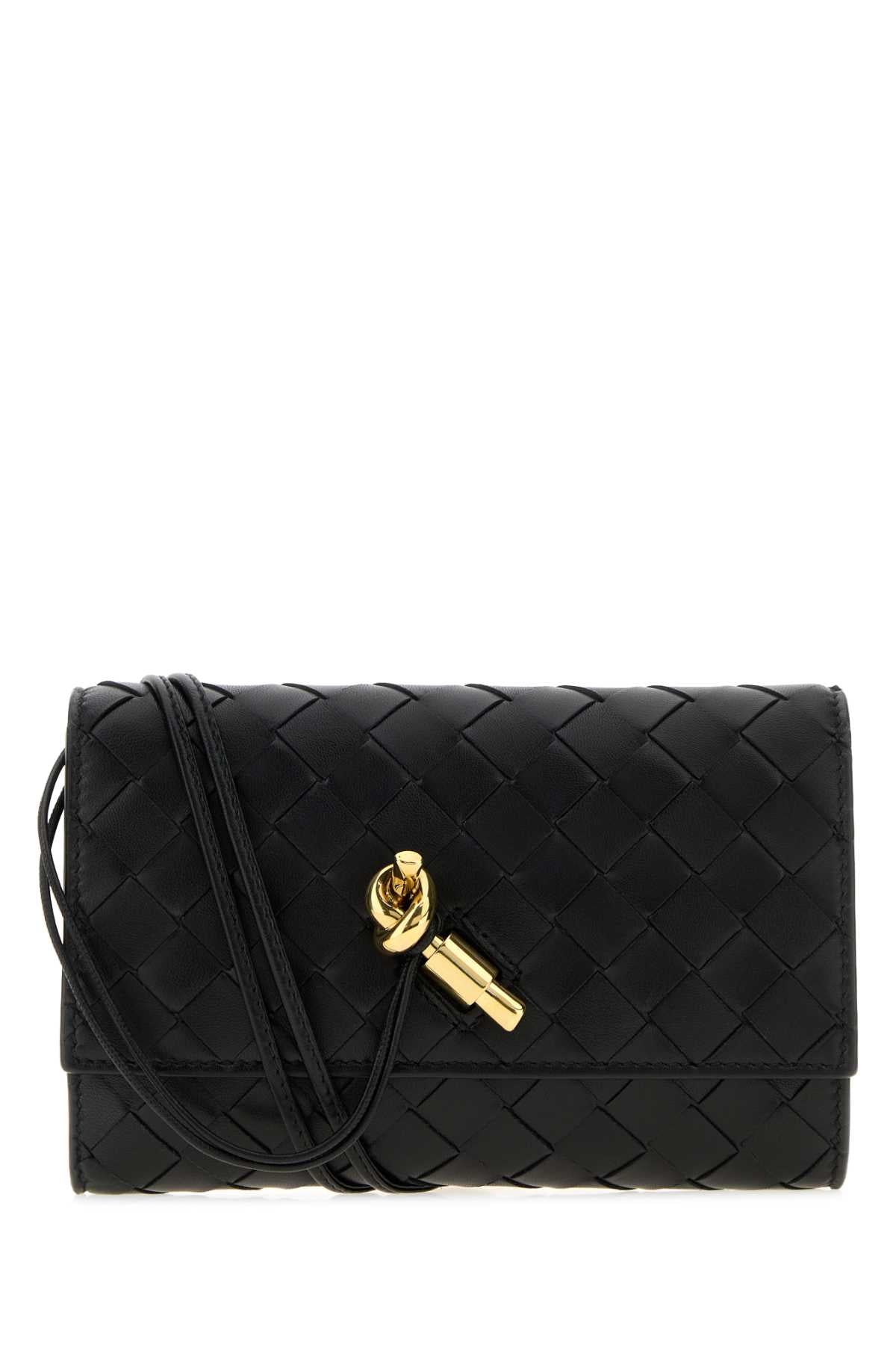Bottega Veneta Women Black Nappa Leather Andiamo Crossbody Bag