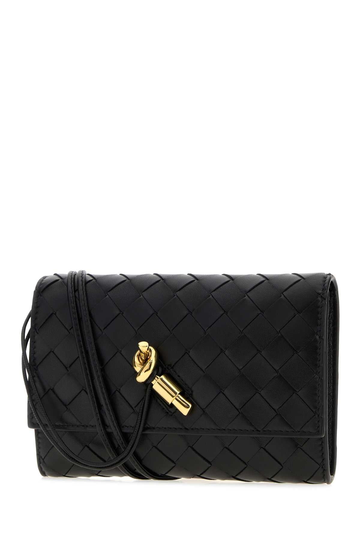 Bottega Veneta Women Black Nappa Leather Andiamo Crossbody Bag