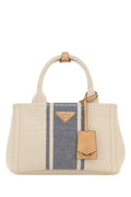 Prada Women Sand Canvas Small Prada Jardiniã¨Re Handbag