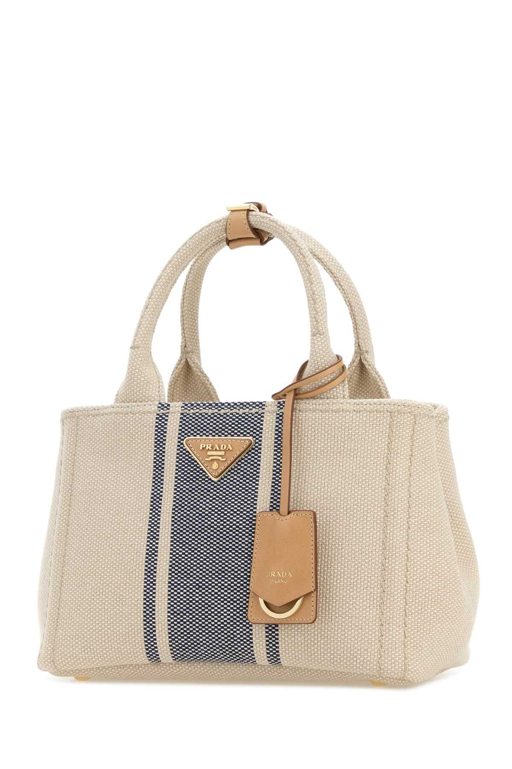 Prada Women Sand Canvas Small Prada Jardiniã¨Re Handbag