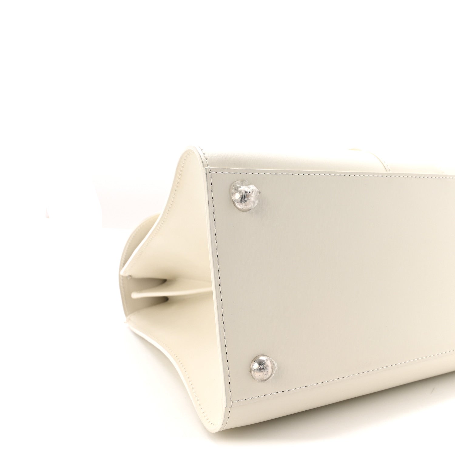 Box Calfskin MM Brillant Satchel Ivory