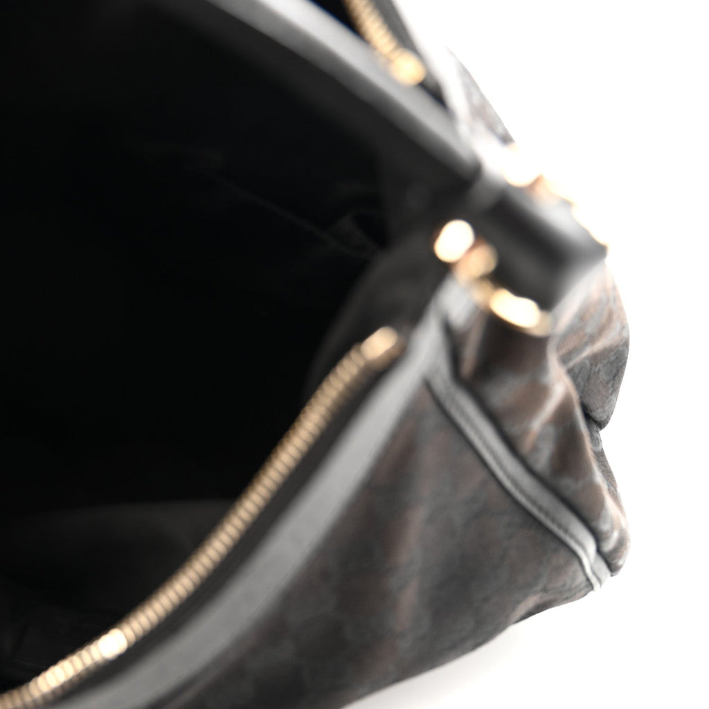 Monogram Large D Ring Hobo Black
