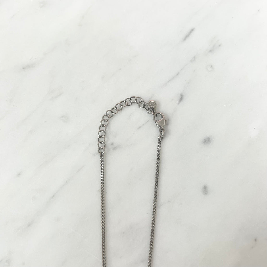 Chanel Crystal CC Logo Pendant Necklace Costume Jewellery