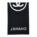 Chanel 21K Cashmere Scarf / Shawl Black And White