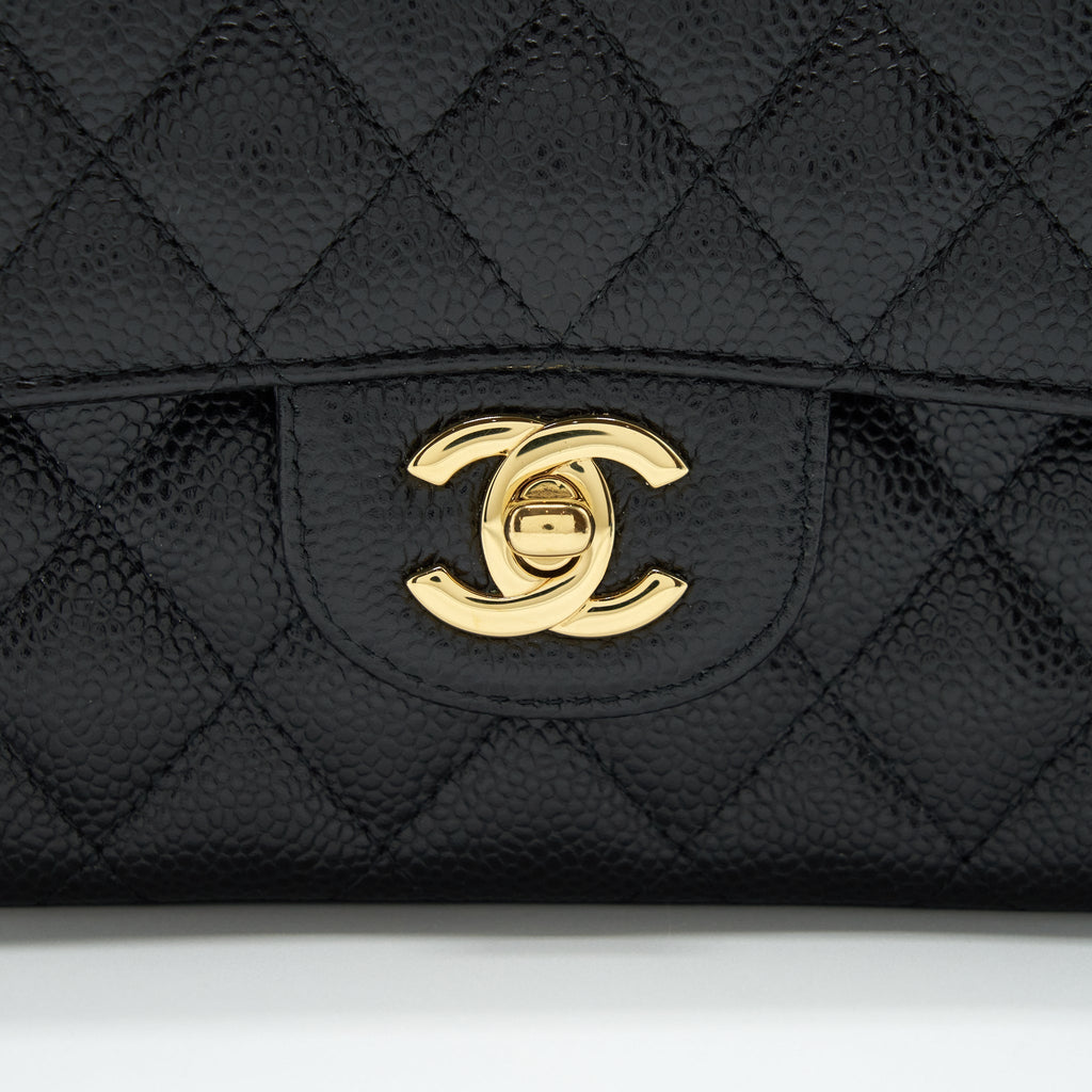Chanel Classic Double Flap Bag Caviar Black