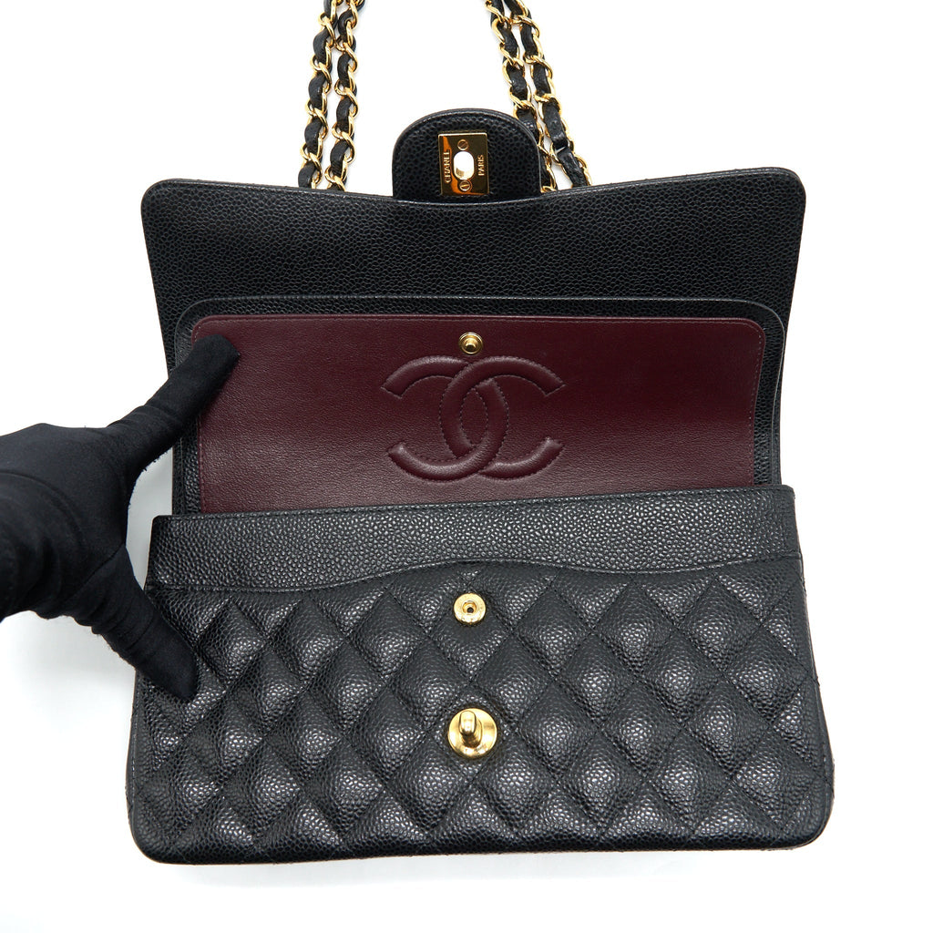 Chanel Classic Double Flap Bag Caviar Black