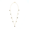 Chanel Charm Long Necklace Gold Tone