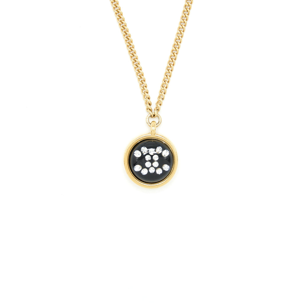 Chanel Charm Long Necklace Gold Tone
