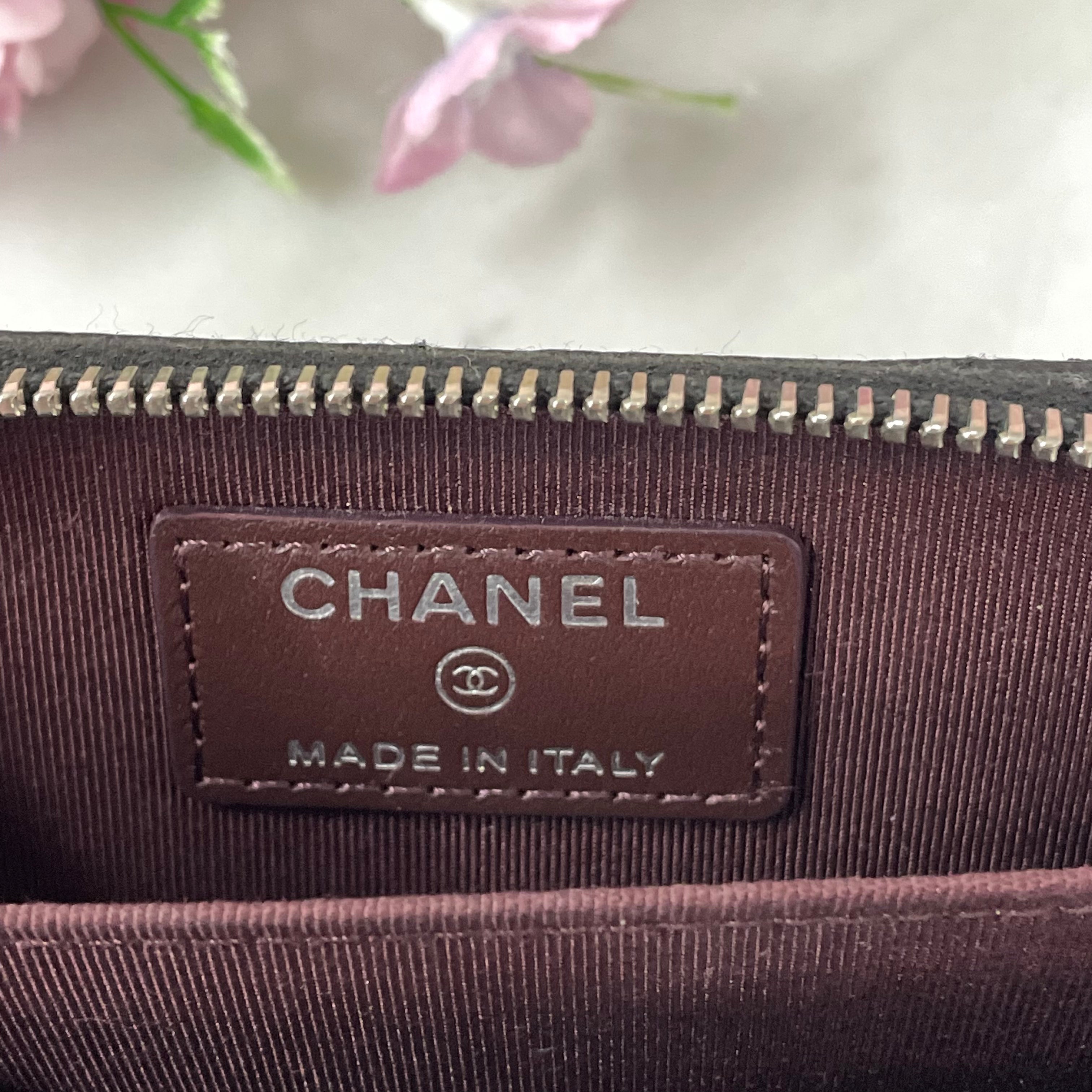 Chanel Zipped Coin Purse Caviar Black