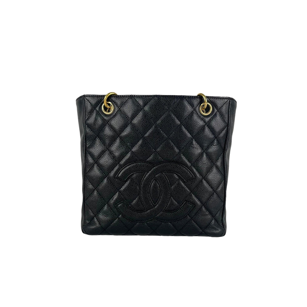 Chanel Quilted PST (Petit Shopping Tote) Black