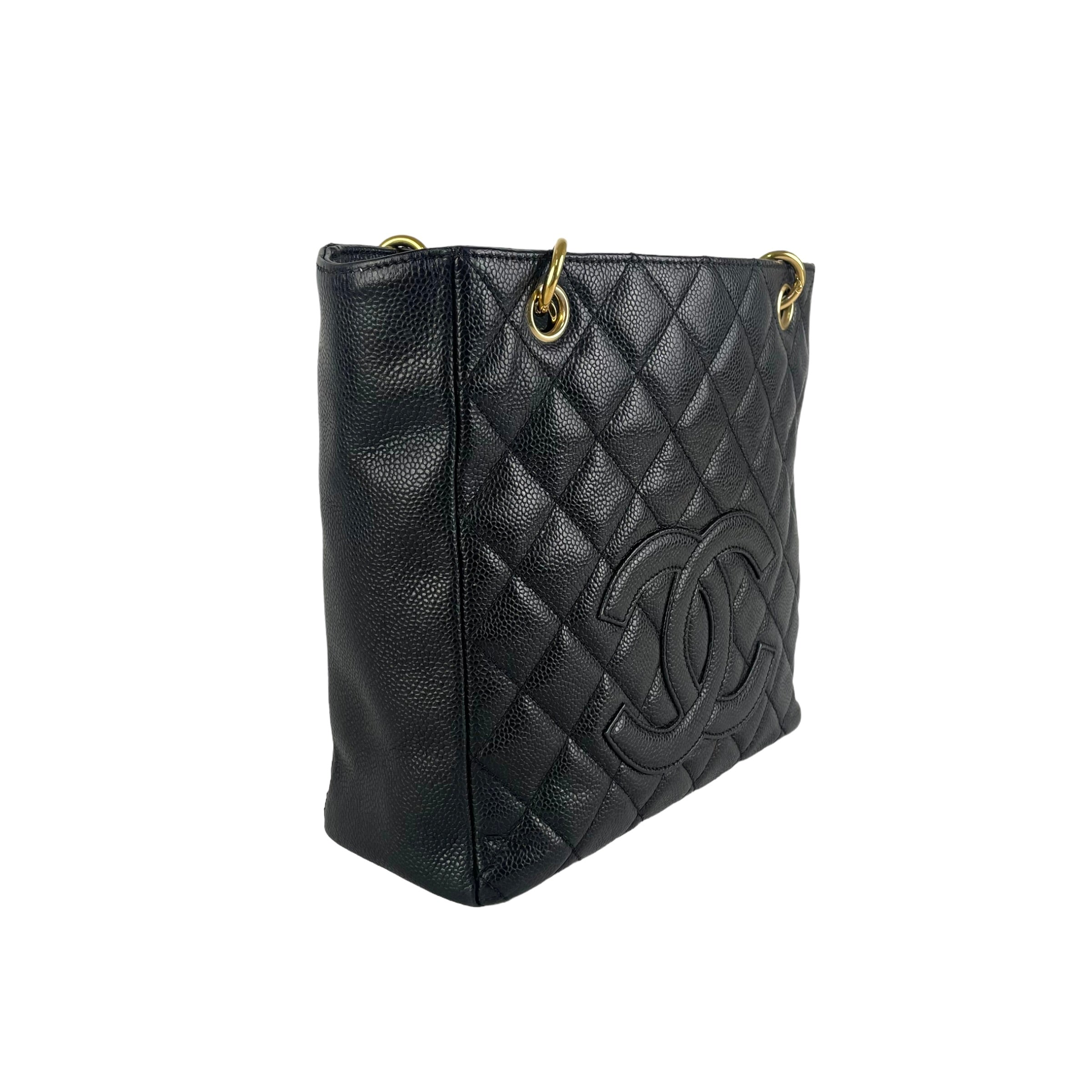 Chanel Quilted PST (Petit Shopping Tote) Black