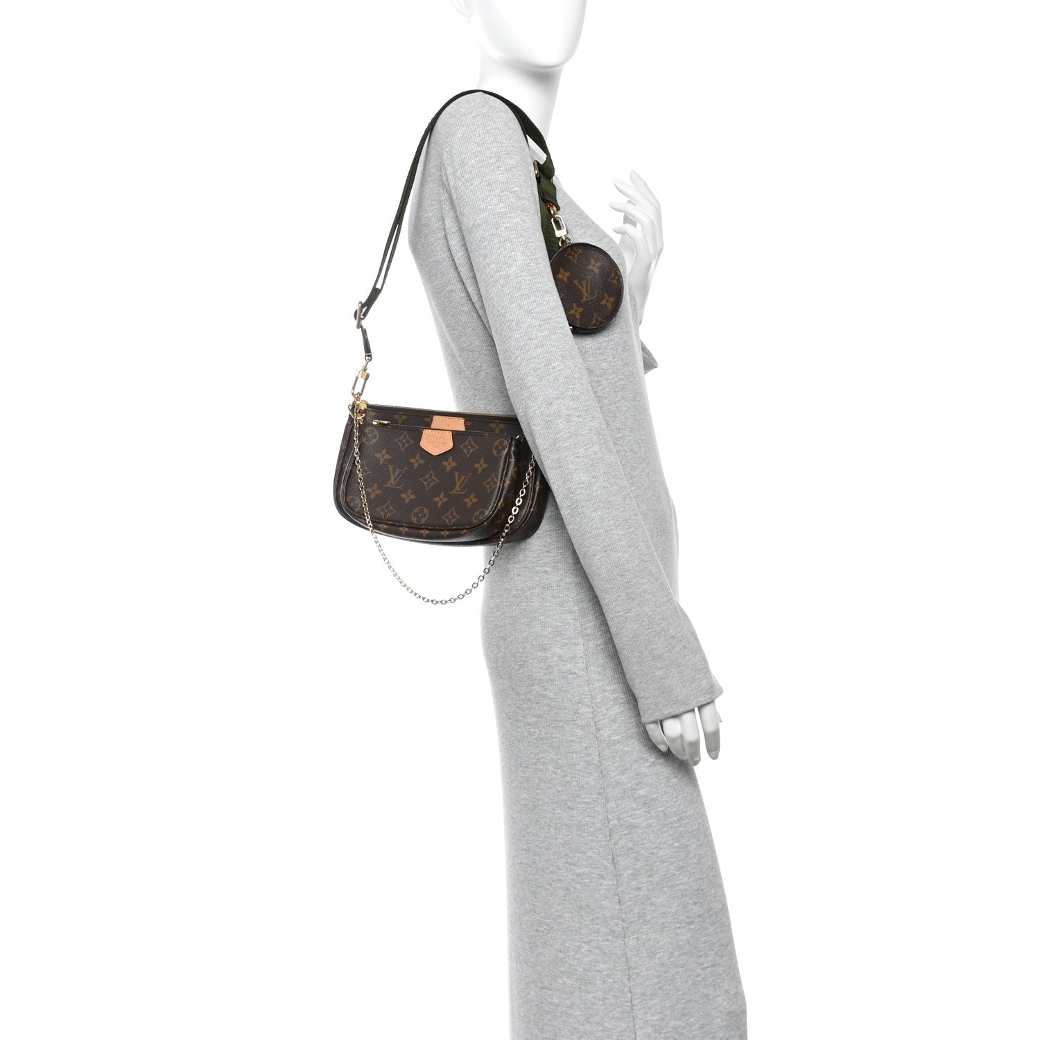 Monogram Multi Pochette Accessories Kaki