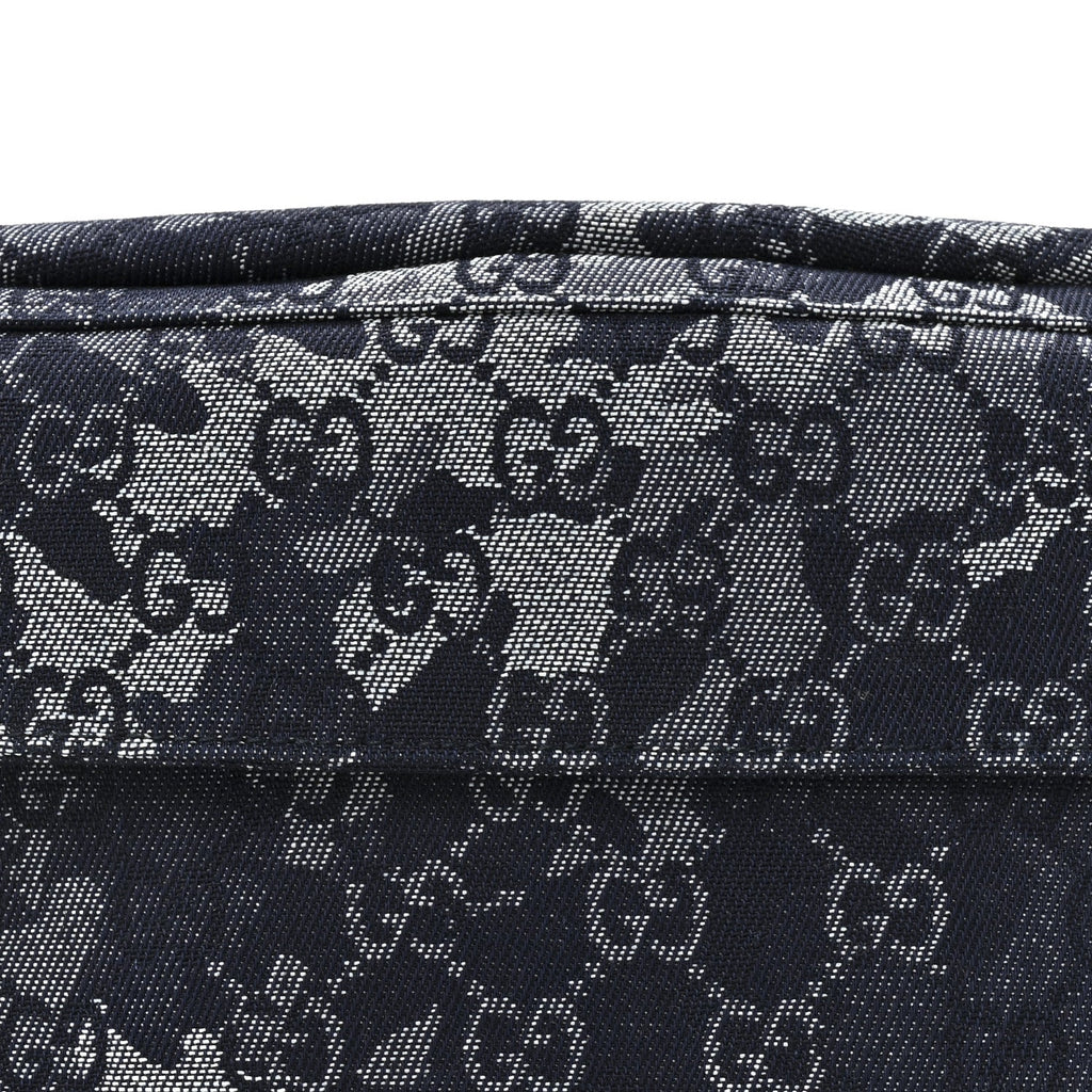 Denim GG Monogram Camouflage Belt Bag Blue