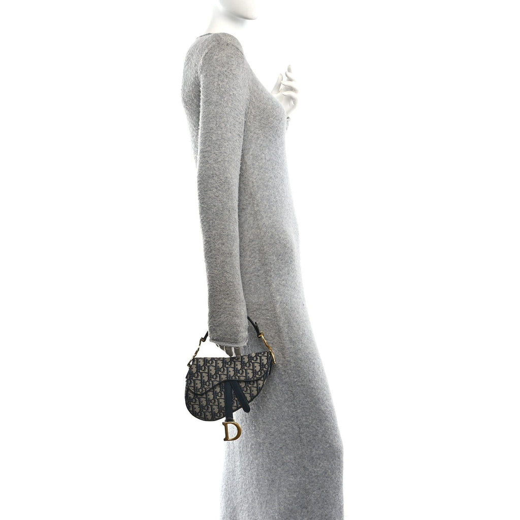 Oblique Mini Saddle Bag Blue