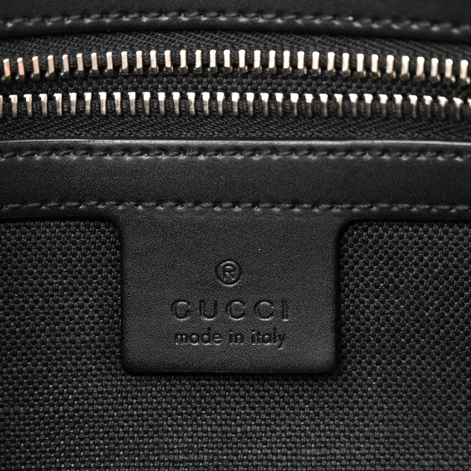 Soft GG Supreme Monogram Web Belt Bag Black Grey