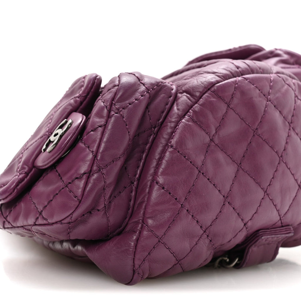 Calfskin Mini Backpack Is Back Plum