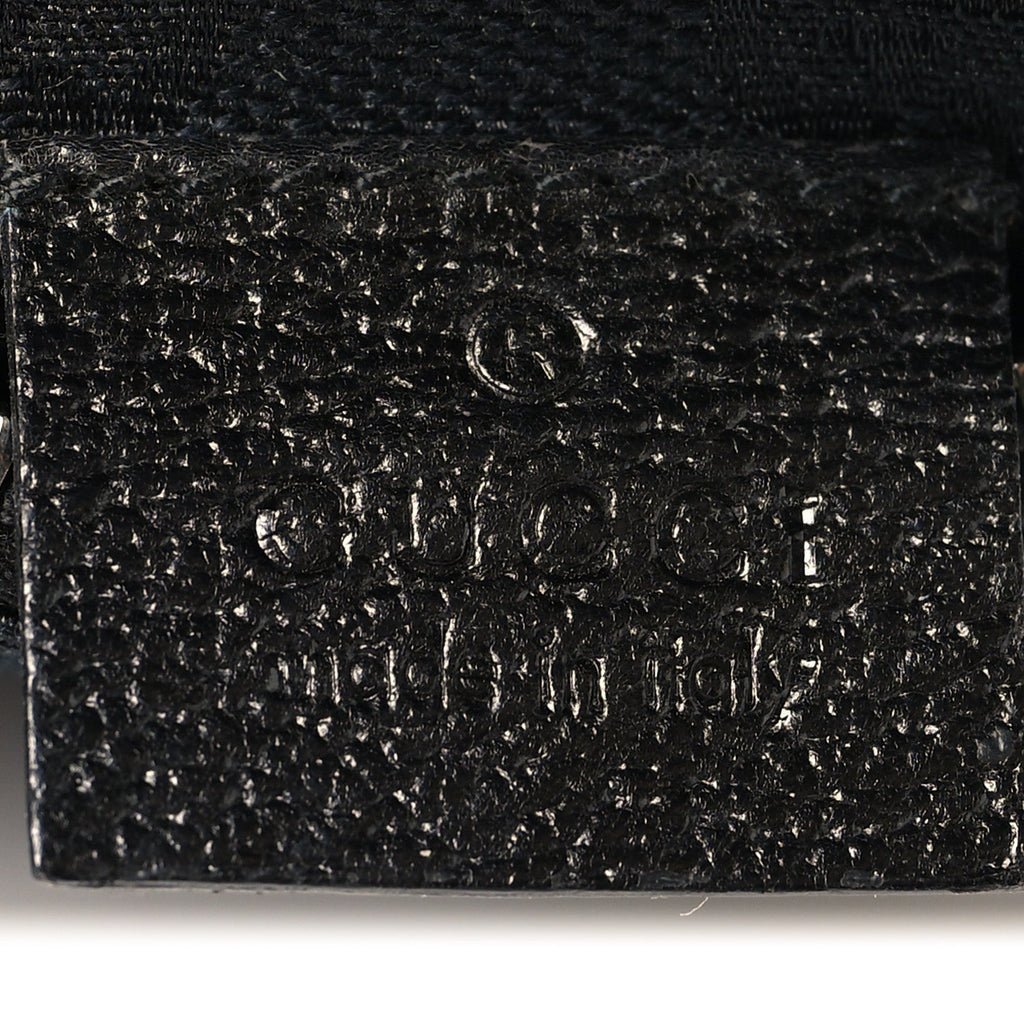 GG Monogram Double Pocket Belt Bag Black