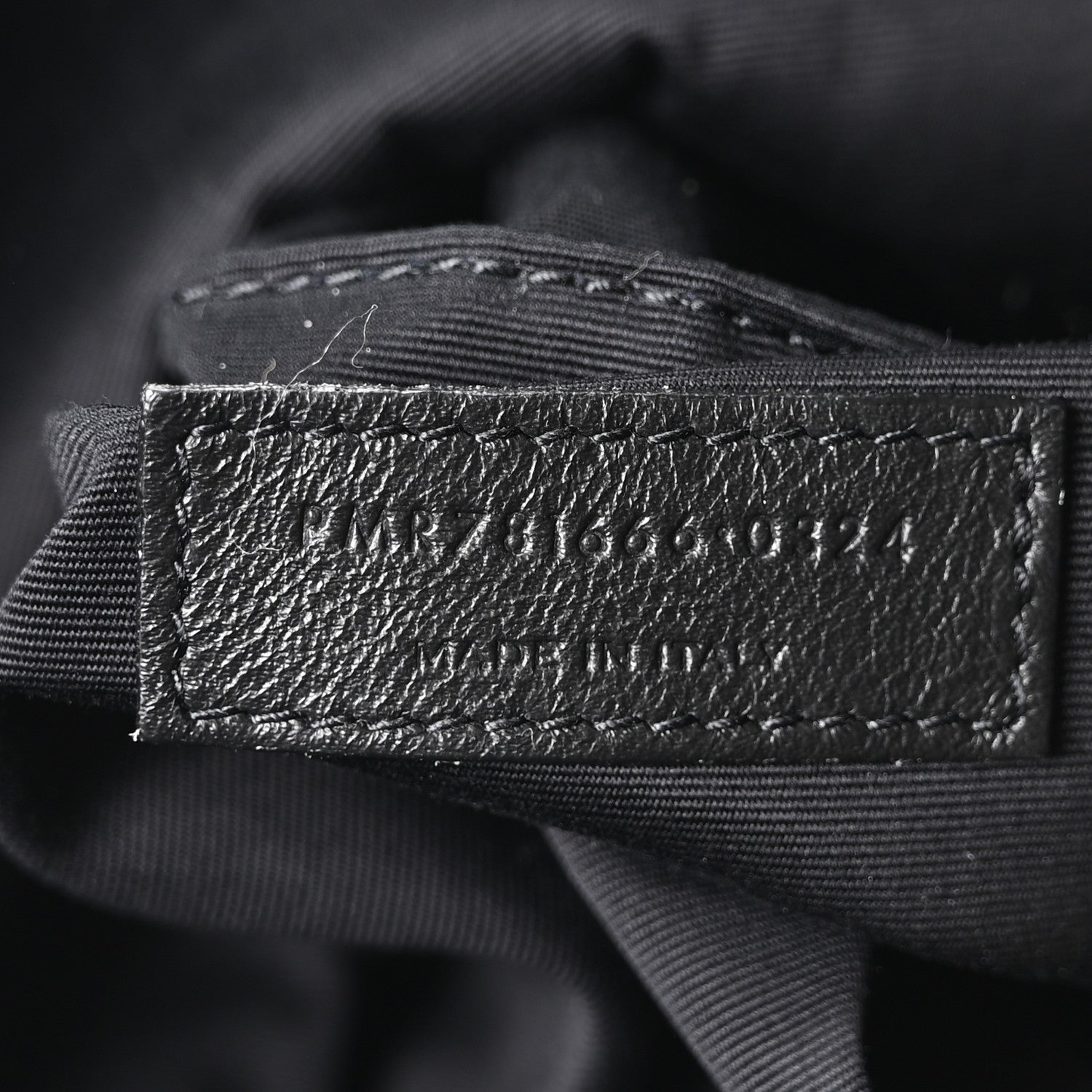 Lambskin Matelasse Monogram Medium Jamie 4.3 Pochon Black