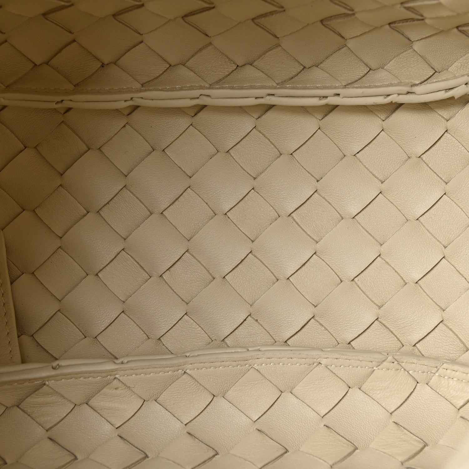 Nappa Intrecciato Small Campana Shoulder Bag Sea Salt