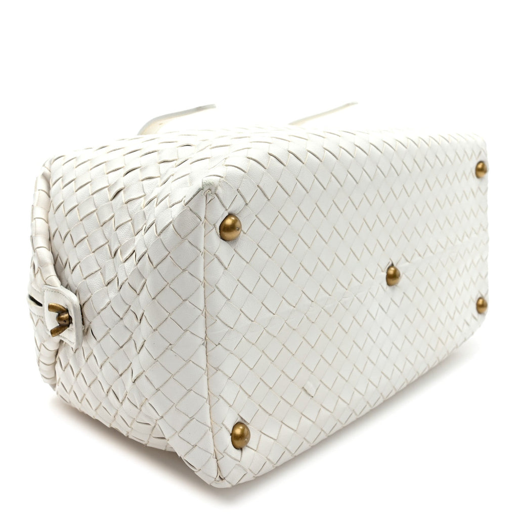 Nappa Intrecciato Montaigne Bag White