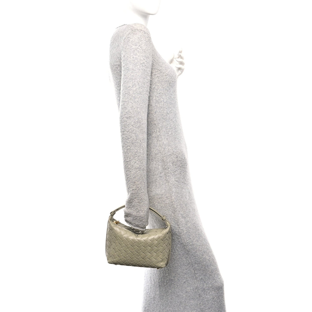 Calfskin Nappa Intrecciato Mini Wallace Travertine