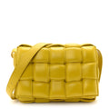 Nappa Maxi Intreccio Padded Cassette Crossbody Bag Buttercup