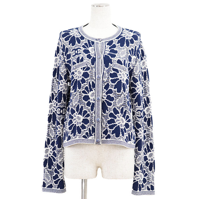 Chanel P63038 Wool Cotton Cardigan