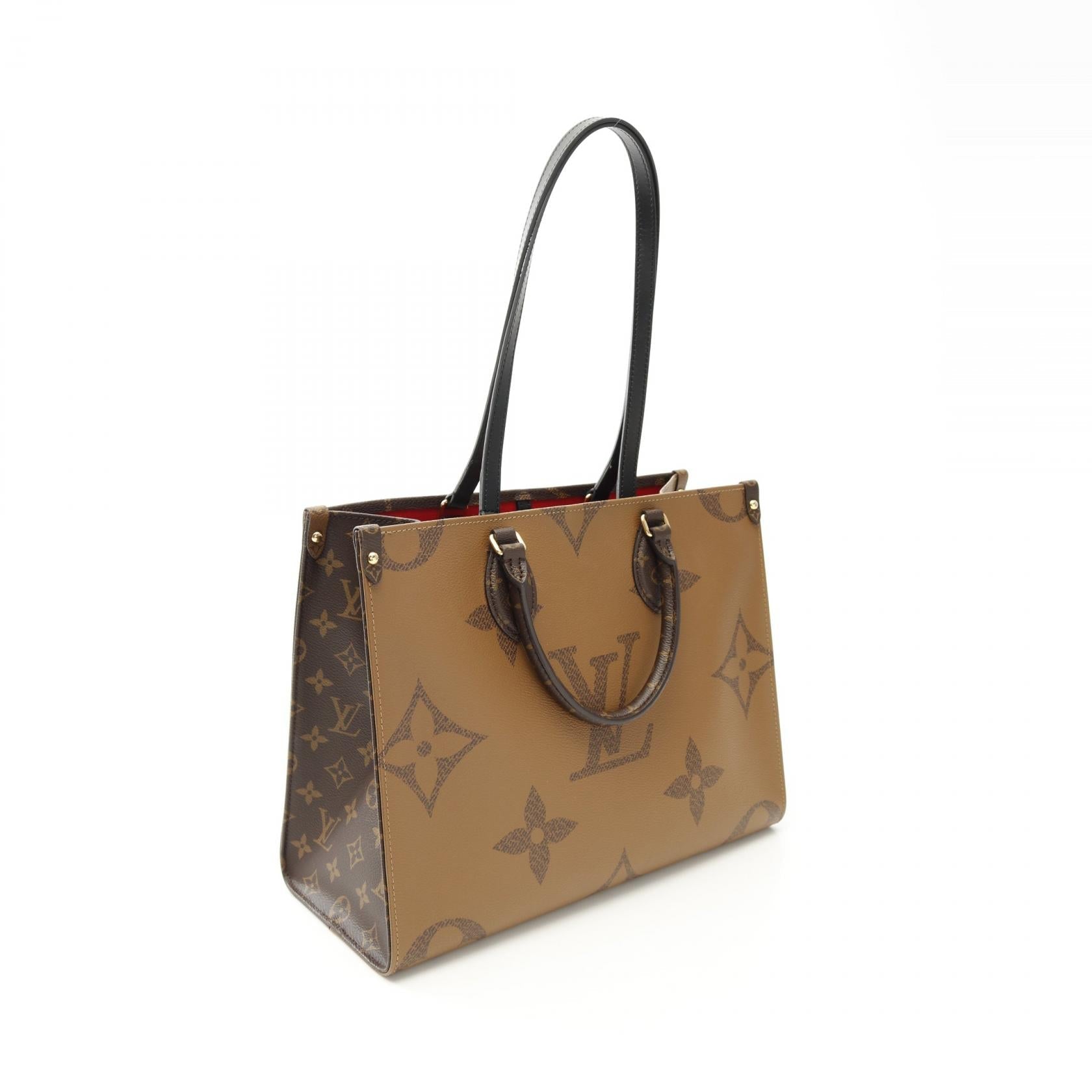 Louis Vuitton Onthego MM Monogram Giant Reverse Coated Canvas Tote Bag