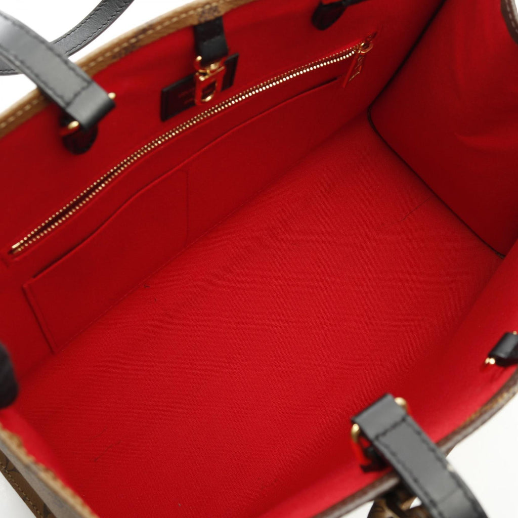 Louis Vuitton Onthego MM Monogram Giant Reverse Coated Canvas Tote Bag