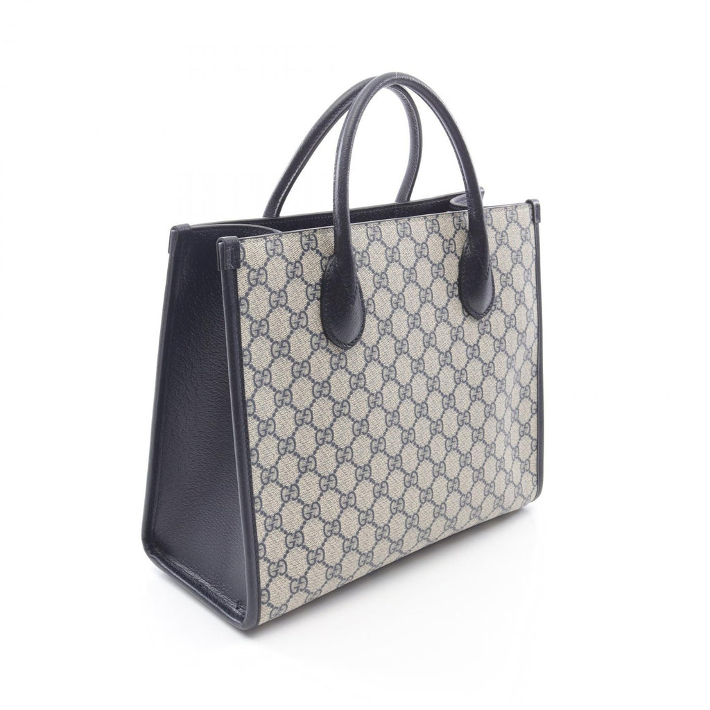 Gucci GG Supreme Coated Canvas Leather Tote Bag
