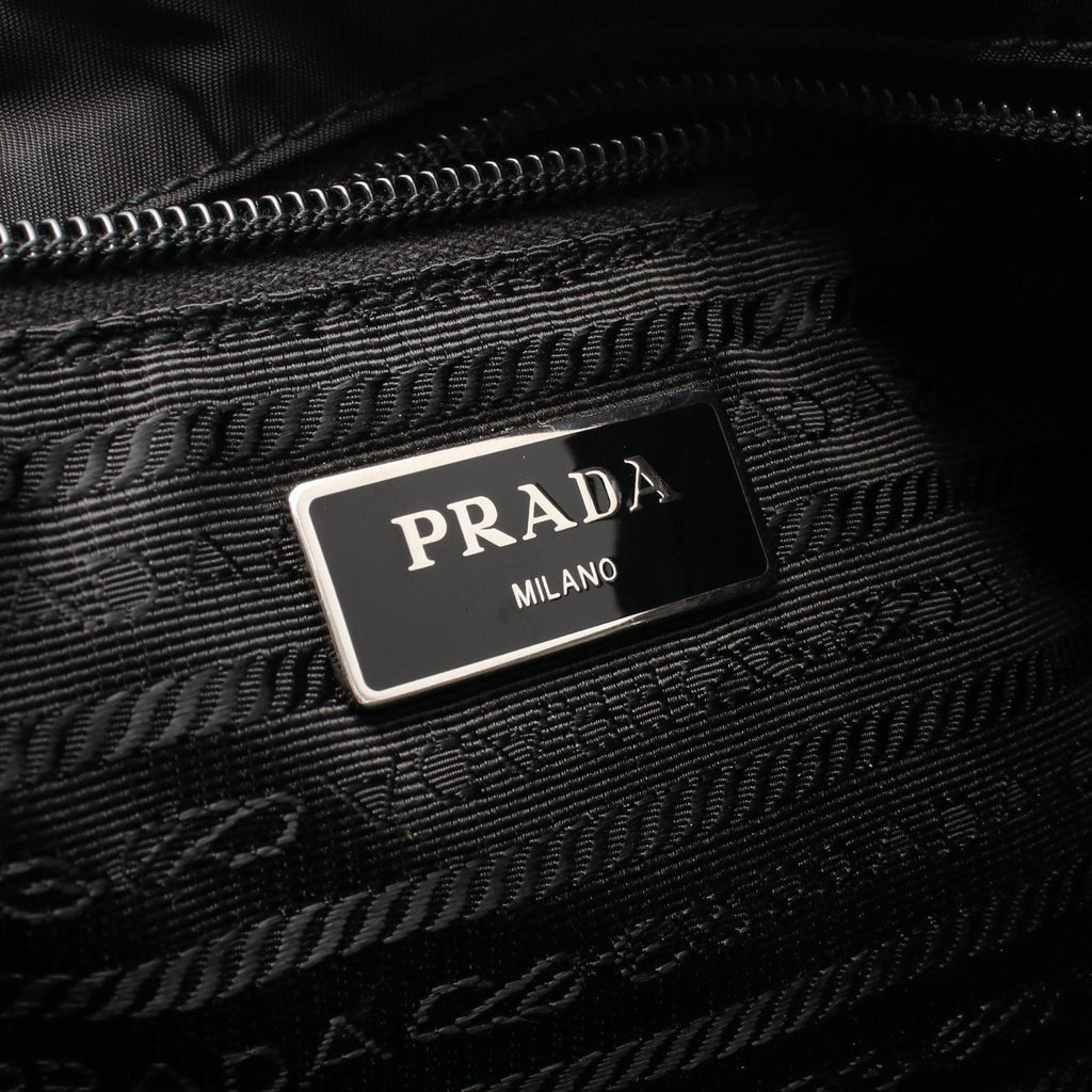 Prada TESSUTO SAFFI Nylon Saffiano Leather Shoulder Bag