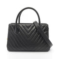 Chanel Chevron V Stitch Lambskin Handbag