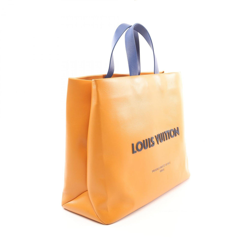 Louis Vuitton Shopper Tote MM Leather Tote Bag